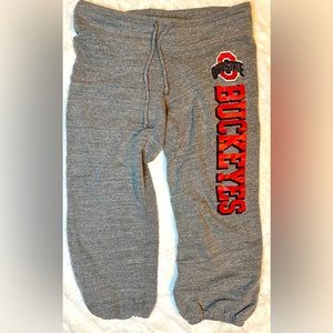 Women’s Ohio State Buckeyes Capri Gray Sweatpants